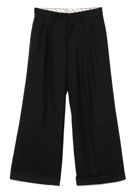 Pantaloni plissé in nero Junya watanabe - uomo